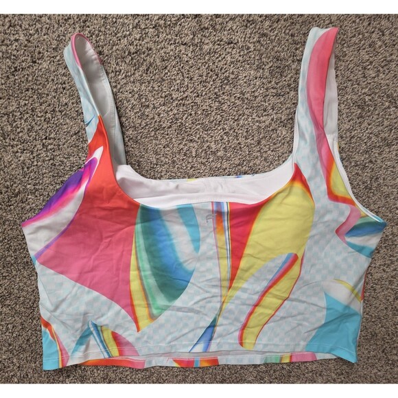 NWT Fabletics Athletic Set Size 1X Multicolor Cropped Leggings Top Power Hold - Picture 10 of 16